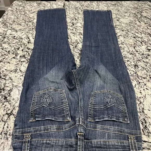 Lee Slender Secret Women's‎ Size 10 M Dark Blue Jeans Lower On The Waist - Picture 4 of 8